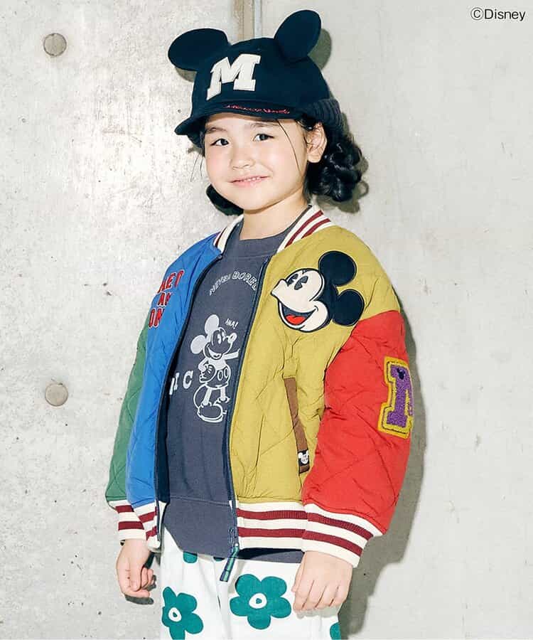 ディズニーキャラクター ワッペンキルティングジャケット