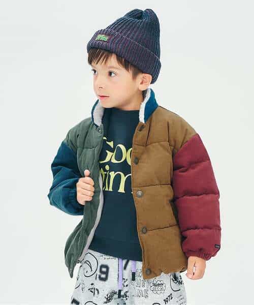 Denim & Corduroy Puffer Jacket