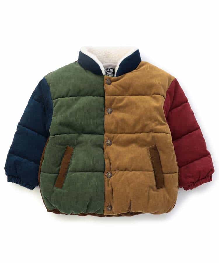 Denim & Corduroy Puffer Jacket_1003287
