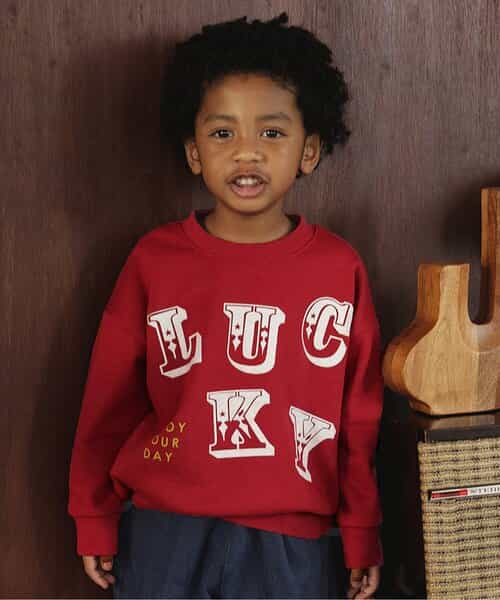 ★SALE★【あったか】カラバリグラフィックトレーナー