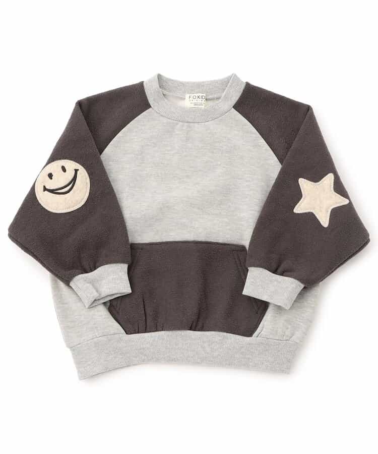 エルボーパッチラグラントレーナー