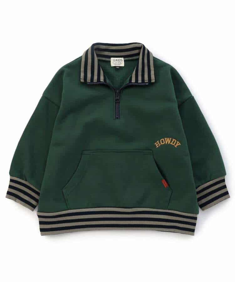 ハーフジップトレーナー