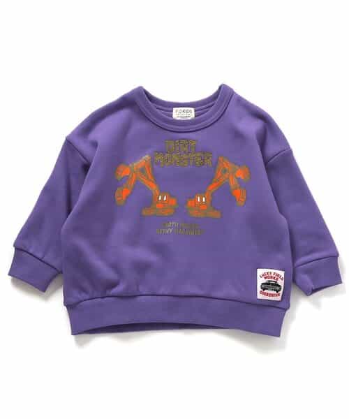 ★SALE★【あったか】EXCAVATOR PRINT トレーナー_裏シャギー