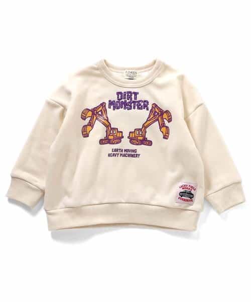★SALE★【あったか】EXCAVATOR PRINT トレーナー_裏シャギー