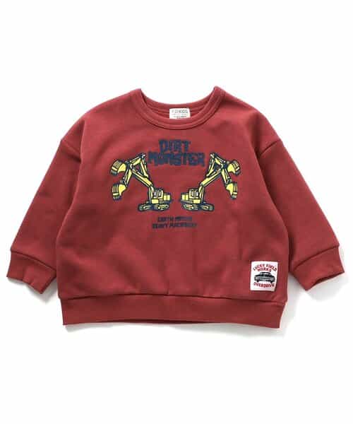 ★SALE★【あったか】EXCAVATOR PRINT トレーナー_裏シャギー