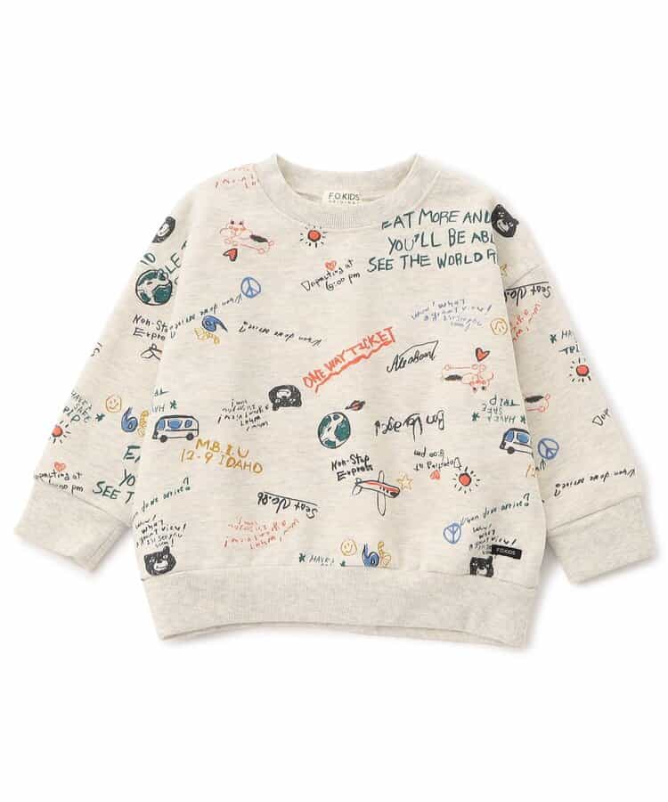 3色3柄総柄トレーナー