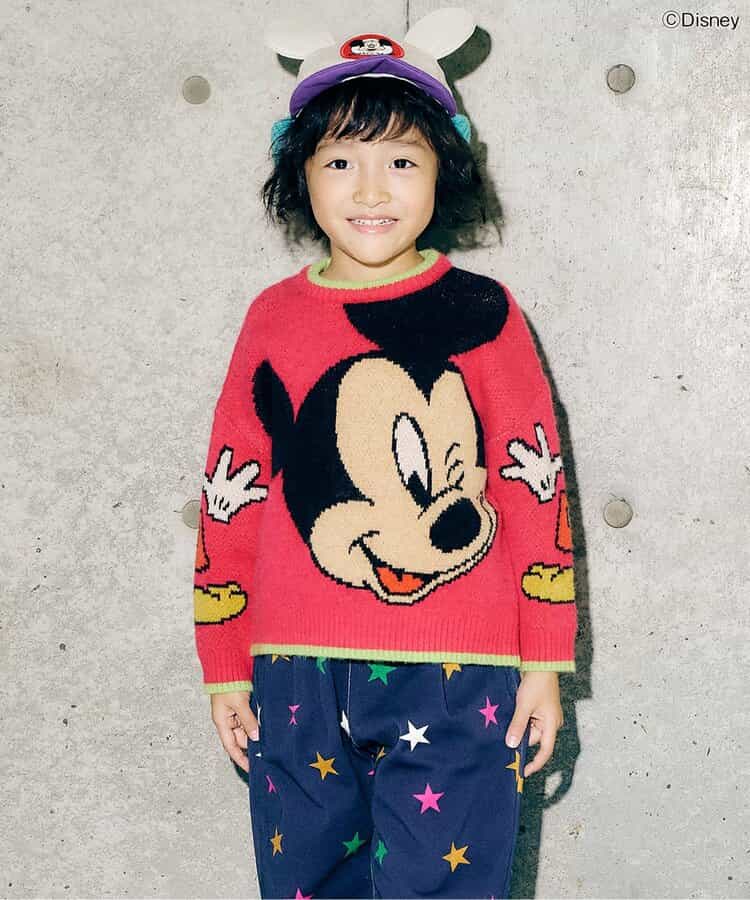 ディズニーキャラクター/ニットプルオーバー_マシンウォッシャブル