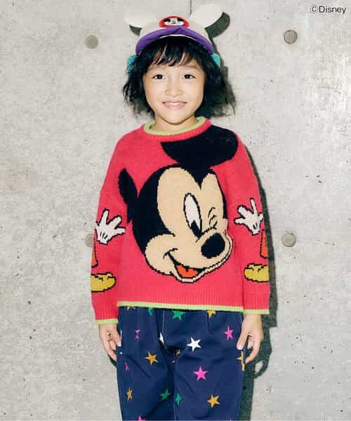ディズニーキャラクター/ニットプルオーバー_マシンウォッシャブル