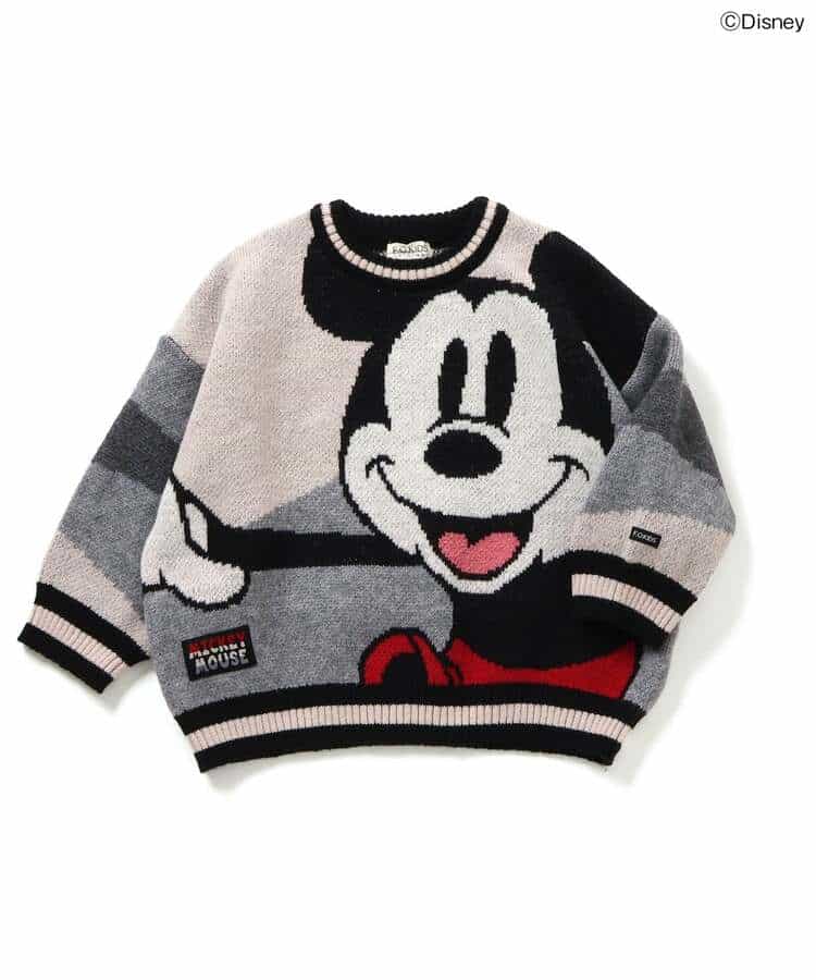 ディズニーキャラクター ニットプルオーバー  洗濯機で洗える