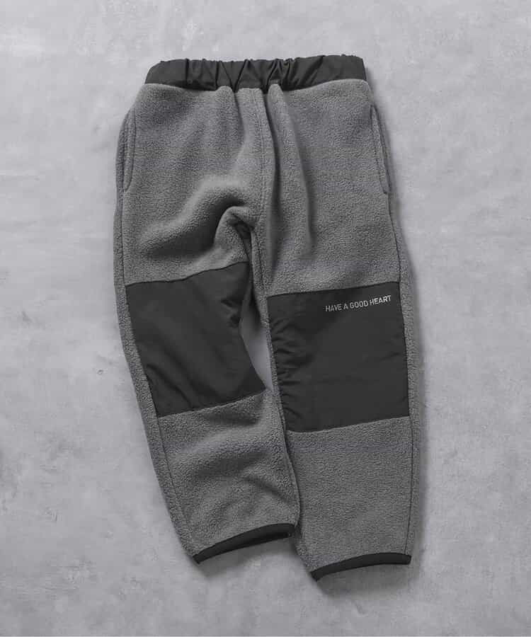 ★SALE★【あったか】切替デザインフリースパンツ 10分丈
