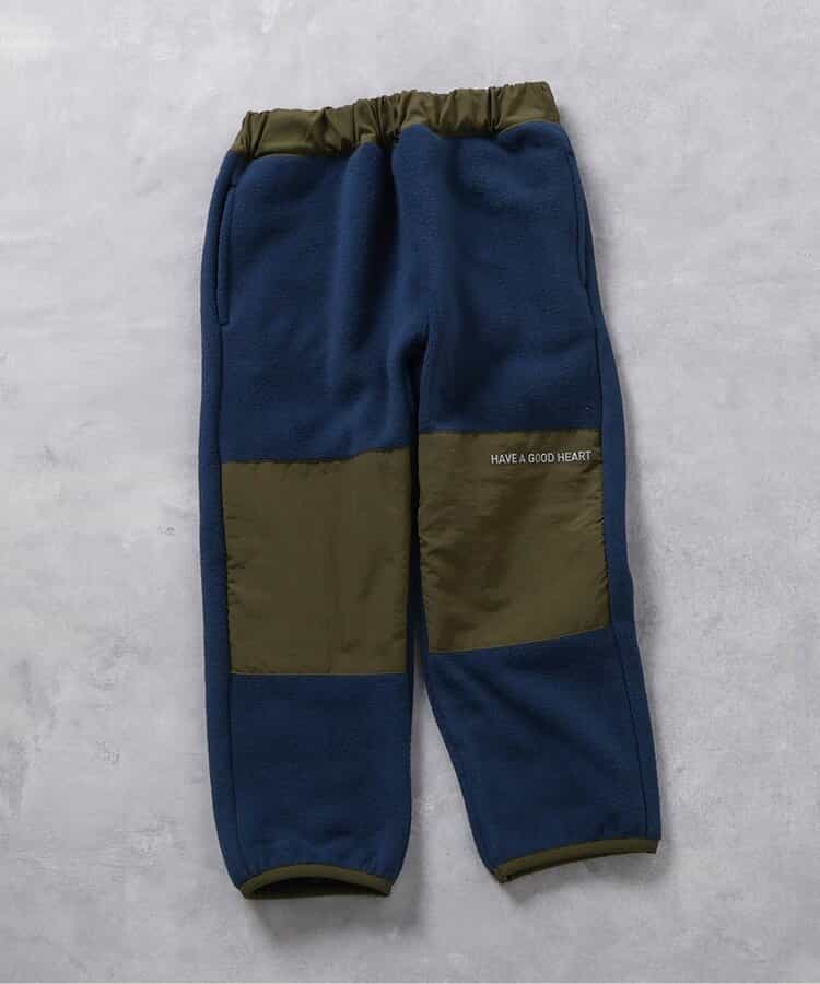 ★SALE★【あったか】切替デザインフリースパンツ 10分丈