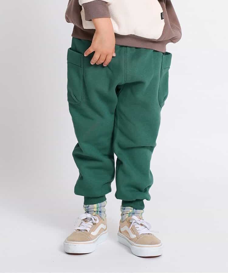 あったか素材のゆったりカットソーパンツ  10分丈