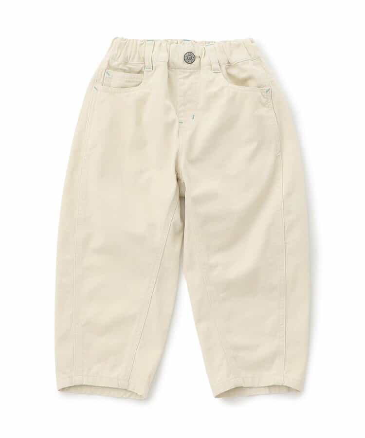 バレルレッグパンツ  10分丈