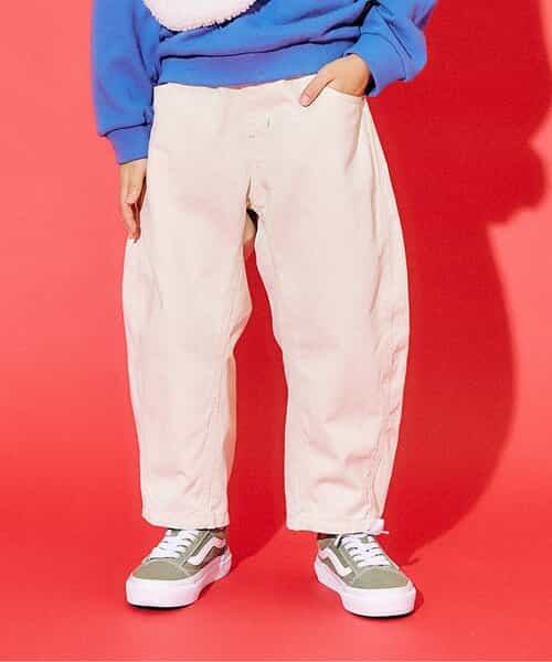 バレルレッグパンツ  10分丈