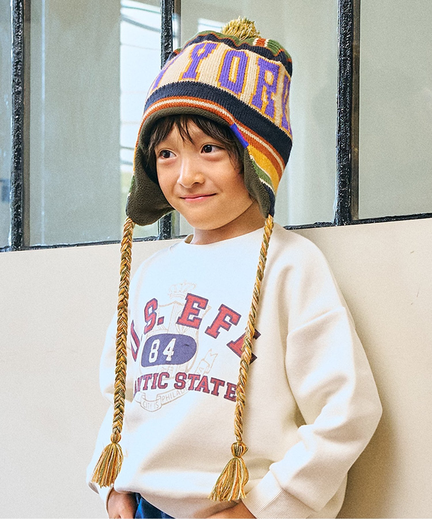 ☆SALE☆ブラック・ベア ニットキャップ（R168016）|F.O.KIDS（エフ