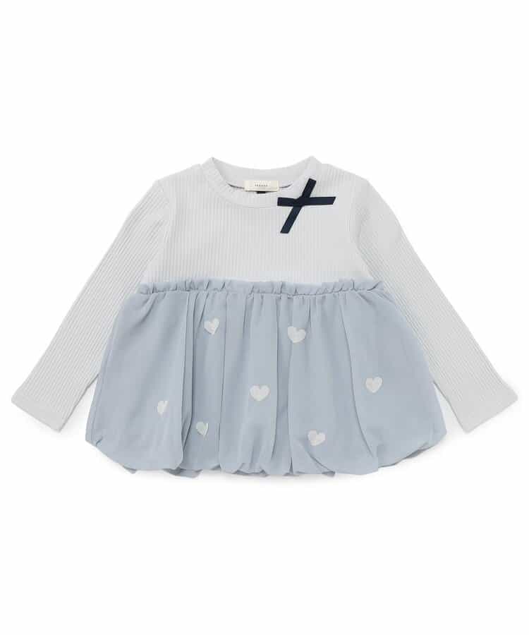 シフォンバルーンドッキングトップス