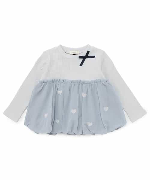 シフォンバルーンドッキングトップス