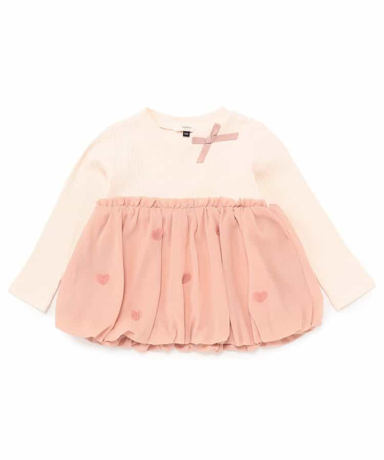 シフォンバルーンドッキングトップス