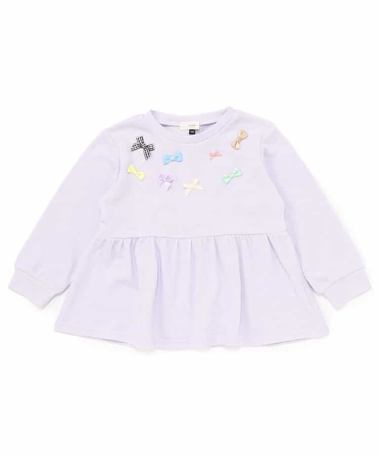 リボンいっぱいペプラムTシャツ