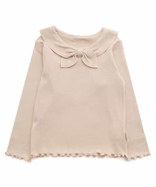 ROKU 6roku チュール　セーラーカラー　ベスト　トップス　ベージュ 6（ロク）の「＜6(ROKU)＞TULLE SAILOR COLLAR＆VEST/トップス