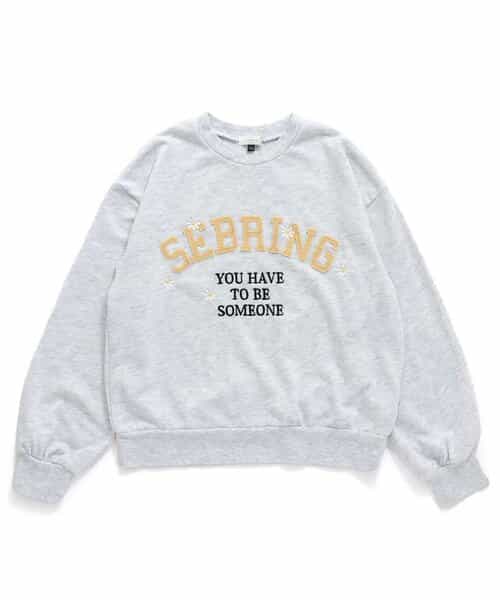 ★SALE★お花刺しゅうカレッジロゴトップス ジュニア