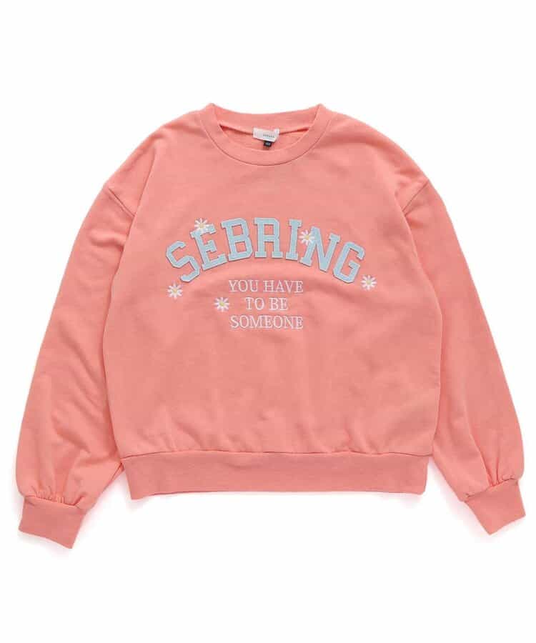 ★SALE★お花刺しゅうカレッジロゴトップス ジュニア