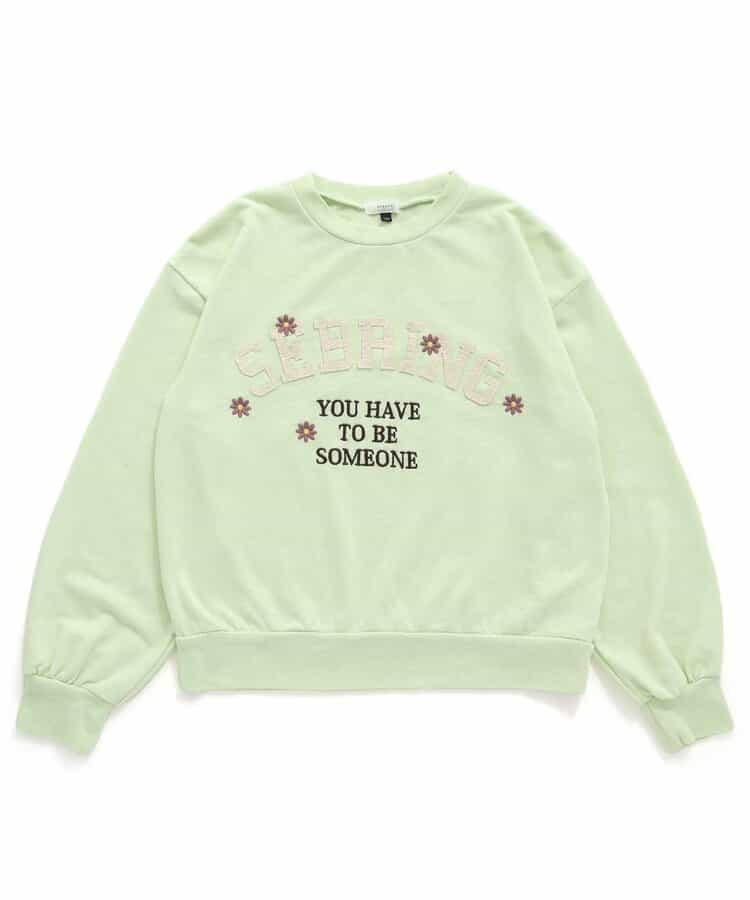 ★SALE★お花刺しゅうカレッジロゴトップス ジュニア