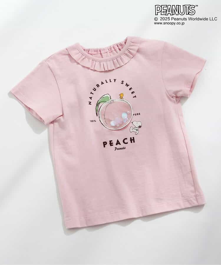 ★SALE★PEANUTS フリル付きフルーツ柄Tシャツ