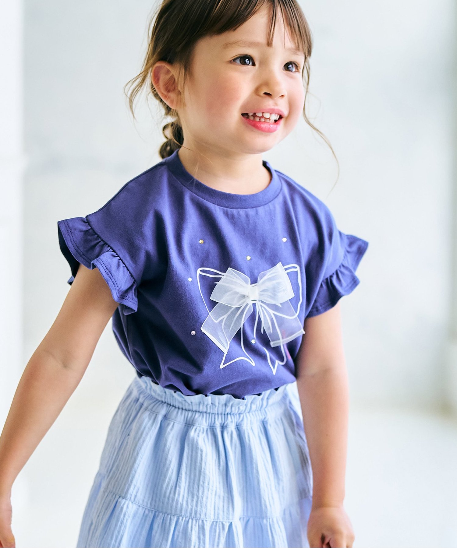 スカラップフリルTシャツ（S207126）|SERAPH（セラフ） 女の子（女の子