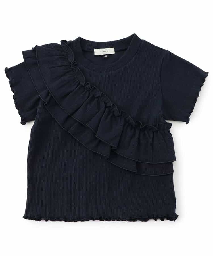 ★SALE★リブフリルトップス