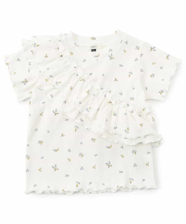 ★SALE★リブフリルトップス