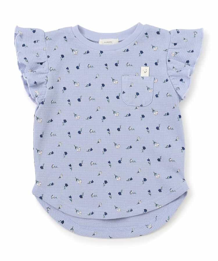 名札のつけられる！フリルワッフルＴシャツ