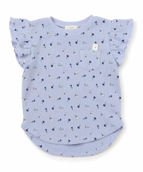 名札のつけられる！フリルワッフルＴシャツ