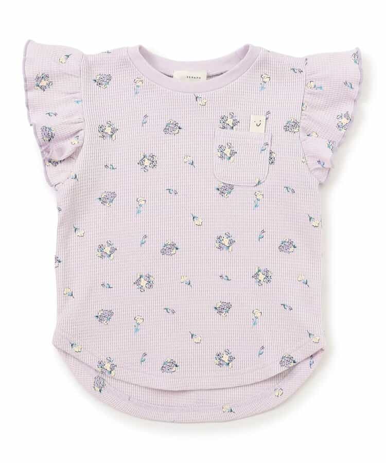 名札のつけられる！フリルワッフルＴシャツ