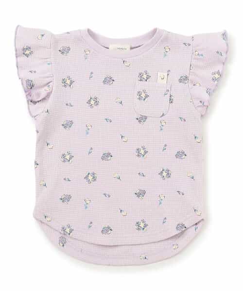 名札のつけられる！フリルワッフルＴシャツ