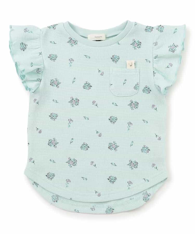 名札のつけられる！フリルワッフルＴシャツ