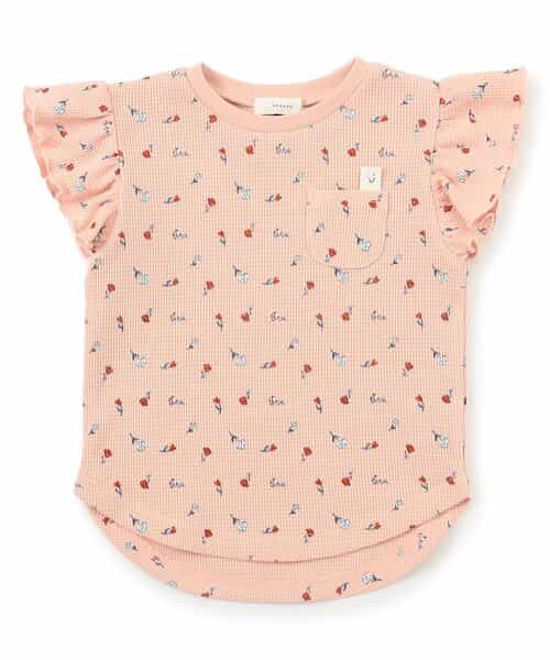名札のつけられる！フリルワッフルＴシャツ