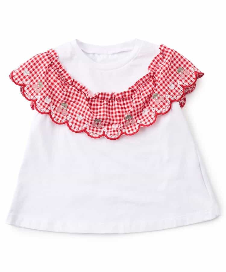 スカラップフリルTシャツ