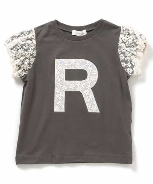 ★SALE★レースアップリケロゴTシャツ