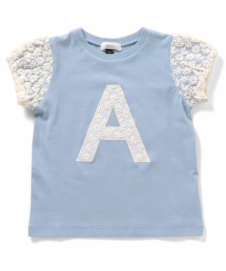 ★SALE★レースアップリケロゴTシャツ