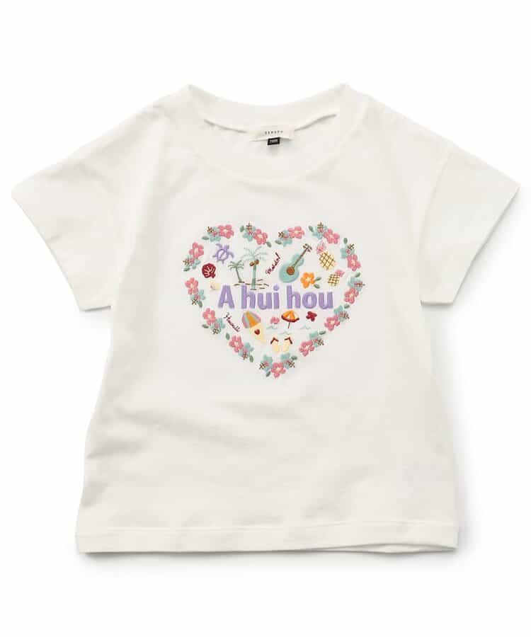 ハワイアン刺繍Tシャツ