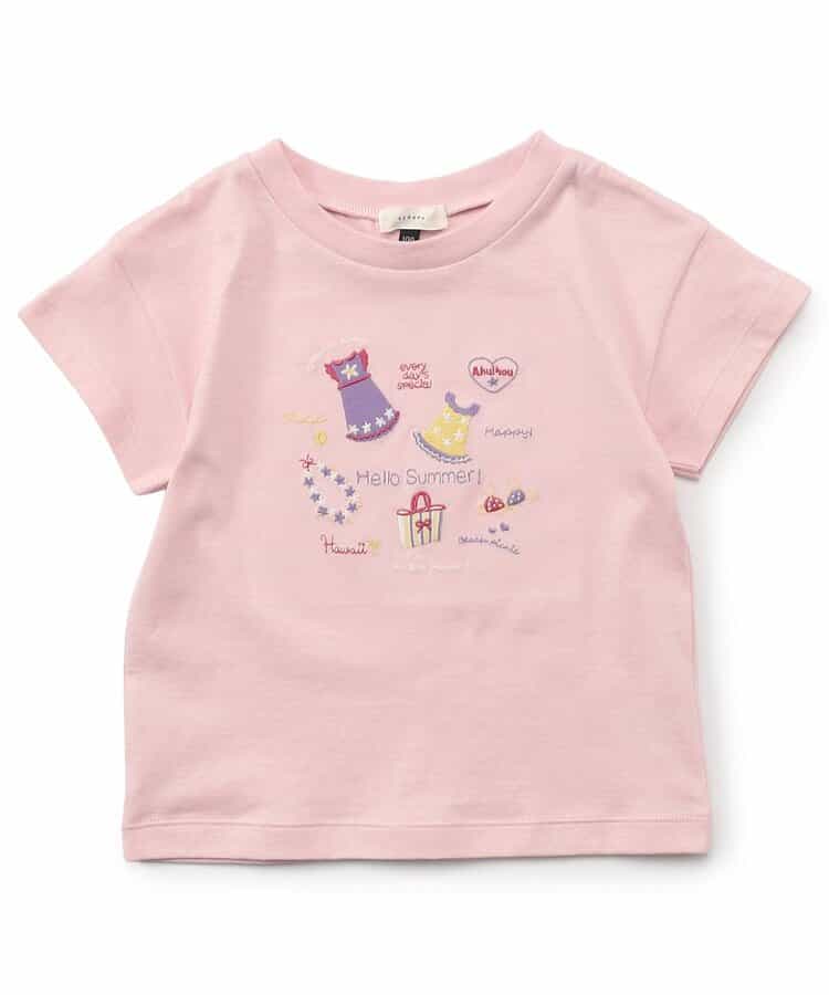 ハワイアン刺繍Tシャツ