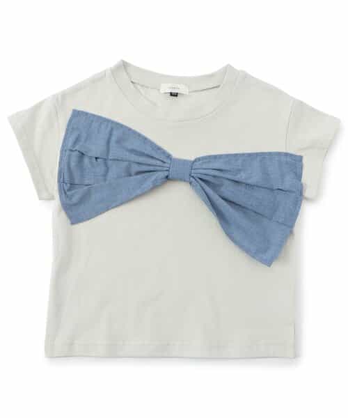 ★SALE★大きなリボン付きTシャツ