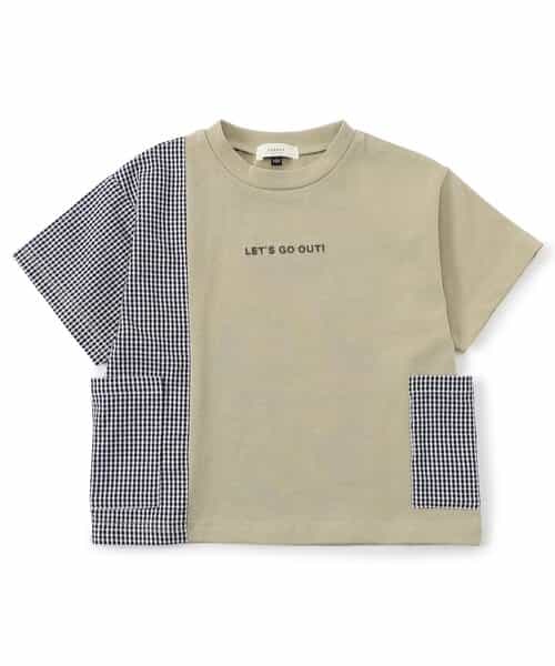★SALE★異素材切り替えTシャツ