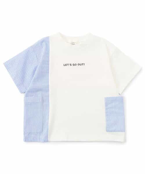 ★SALE★異素材切り替えTシャツ