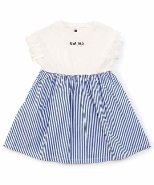 ★SALE★フリル袖のドッキングワンピース