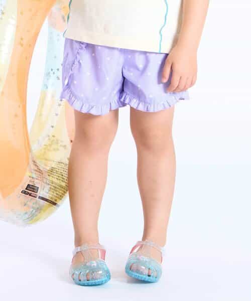 水陸両用フリルショートパンツ_UVカット_撥水加工