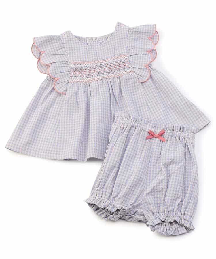 ★SALE★【リンク】ガーリーチェックべビーセットアップ