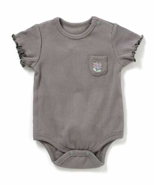 ★SALE★あじさい刺繍 ベビーボディスーツ