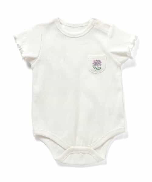 ★SALE★あじさい刺繍 ベビーボディスーツ
